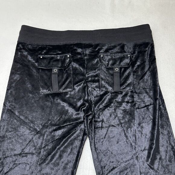 BCBG Max Azria Women's XL Velour Sweatpants Capri 22" Inseam Rhinestone Pants - Picture 10 of 16